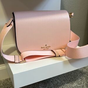 Pink Kate spade saddle bag
